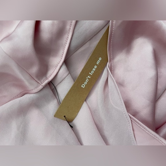 Reformation Bevin Satin Dress in Babygirl NWT - Picture 6 of 7